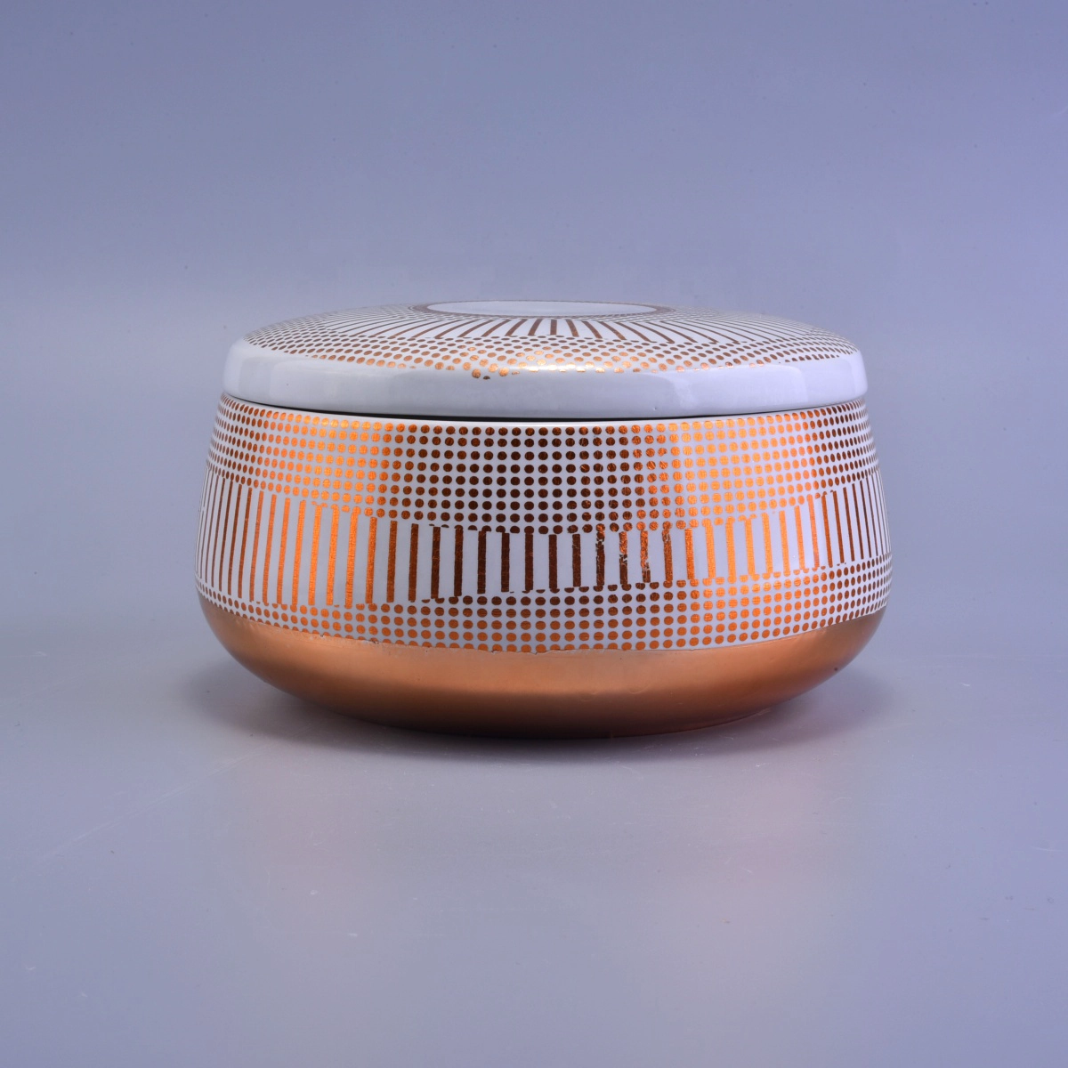 6oz 10oz Suppliers luxury candle ceramic jar reuse with lid