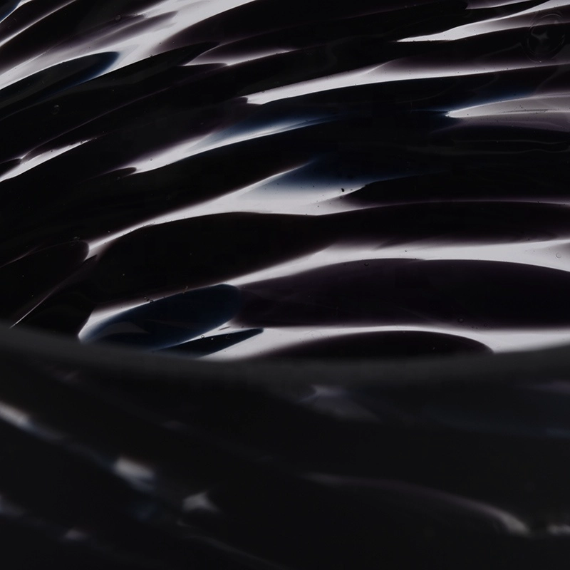 black glass vessels for candles