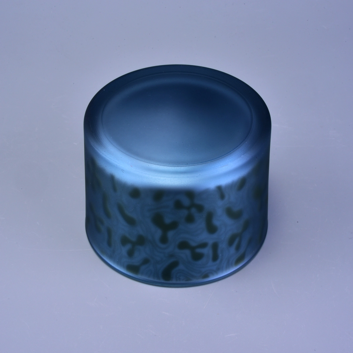 laser printed glass candle holders, decorative glass candle vessel for holidays