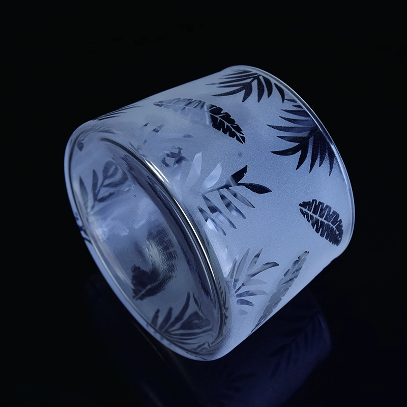 Modern matte candle tins glass table candle container wedding centerpieces wholesales
