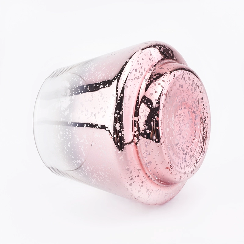luxury glass candle jars for home decoration
