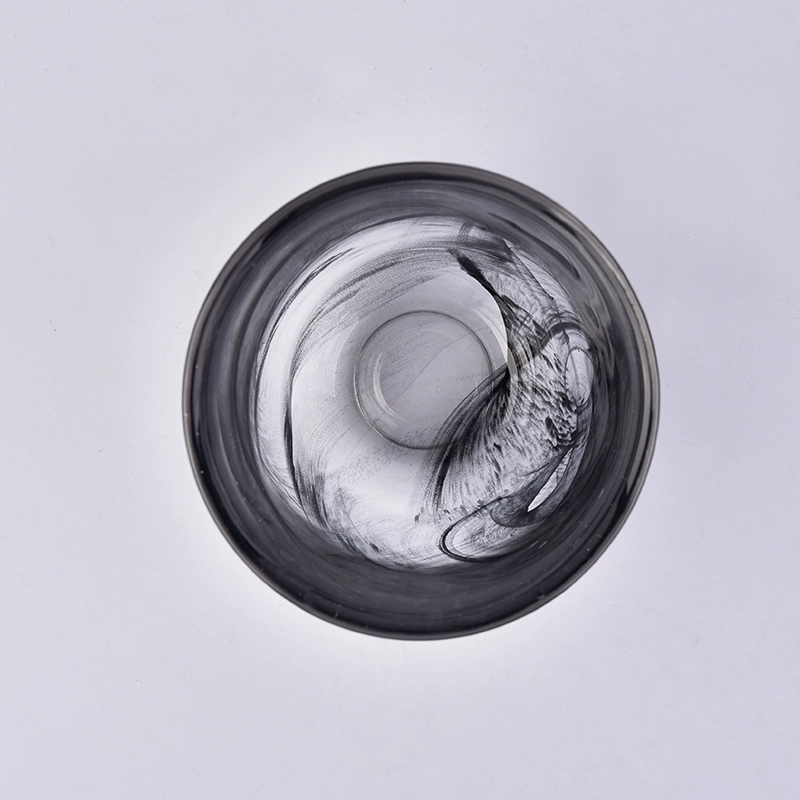 Empty bowl candle container tea light glass candle holder home decor supplier
