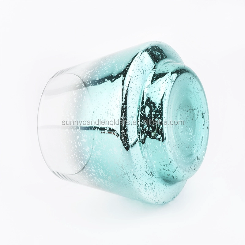 stackable customized electroplating glass candle holders