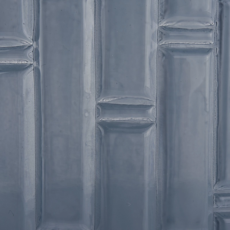 Sunny blue frosted glass candle containers home decoration