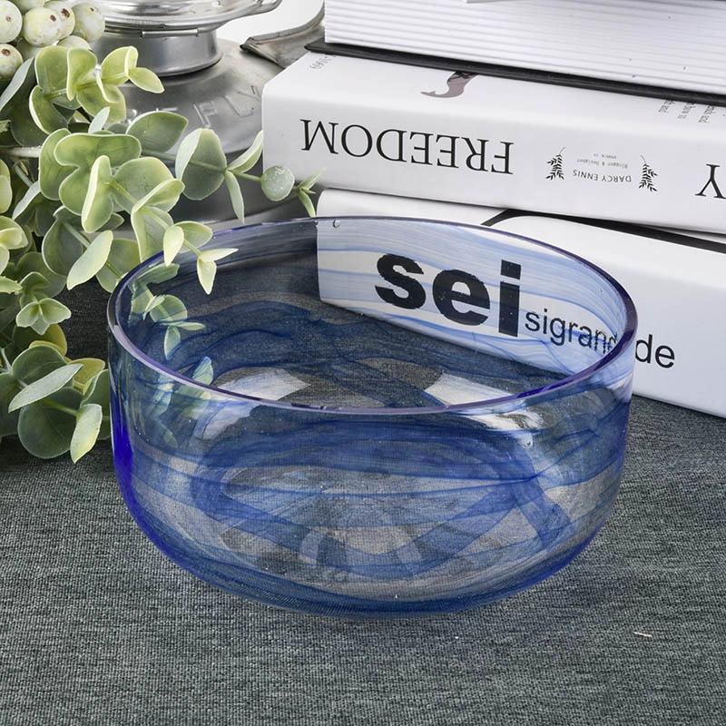 Supplier China clear empty 3 wick scented glass large candle jars