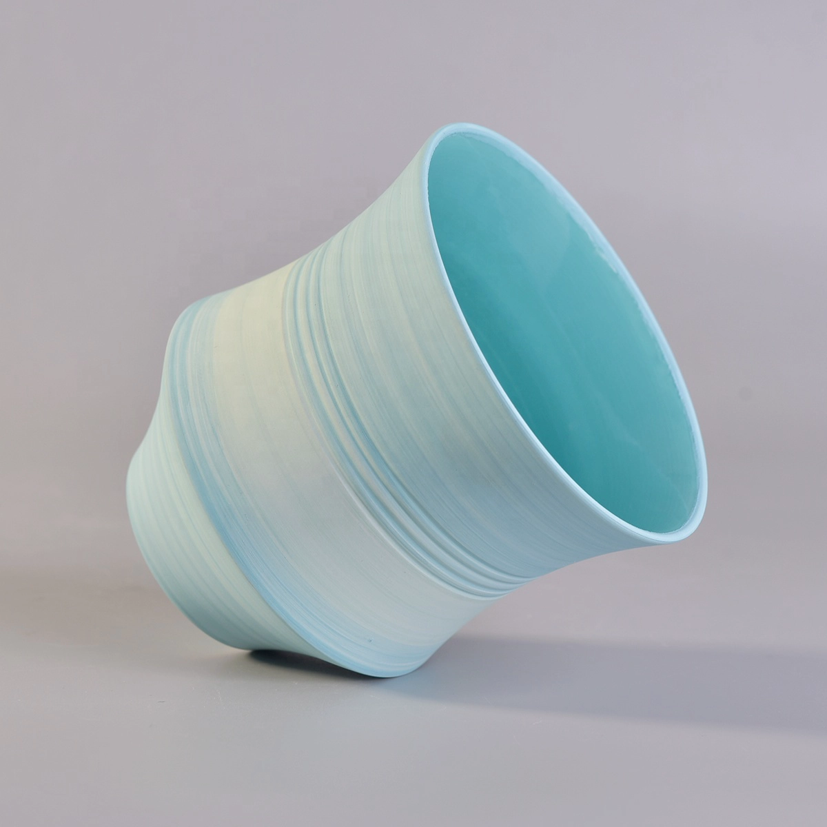 10oz 12oz luxury decorative ceramic votive empty candle holders