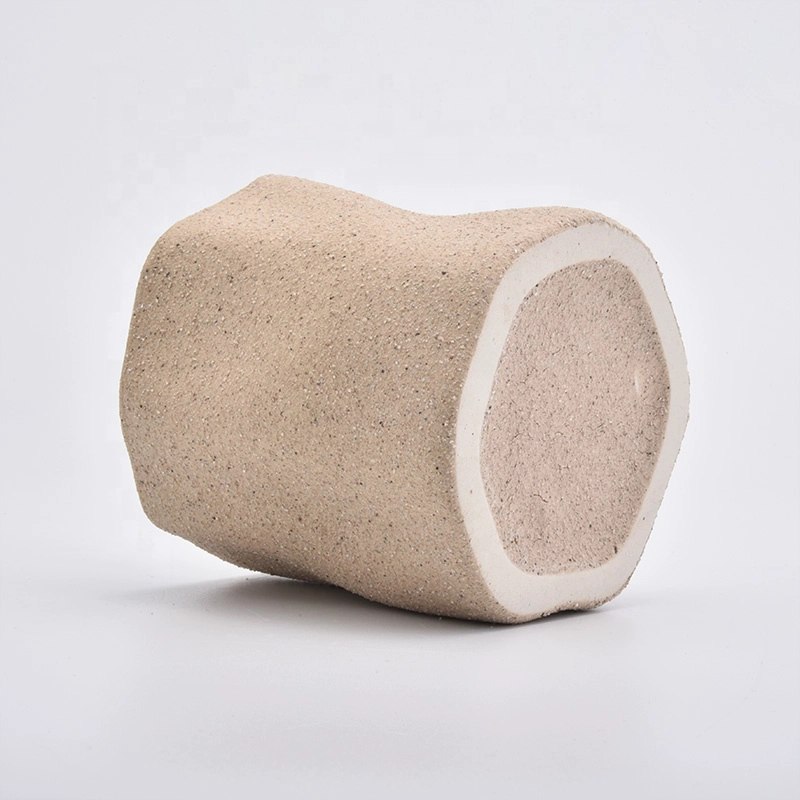 Wholesales empty matte ceramic candle jar for candle making 4 oz 6 oz