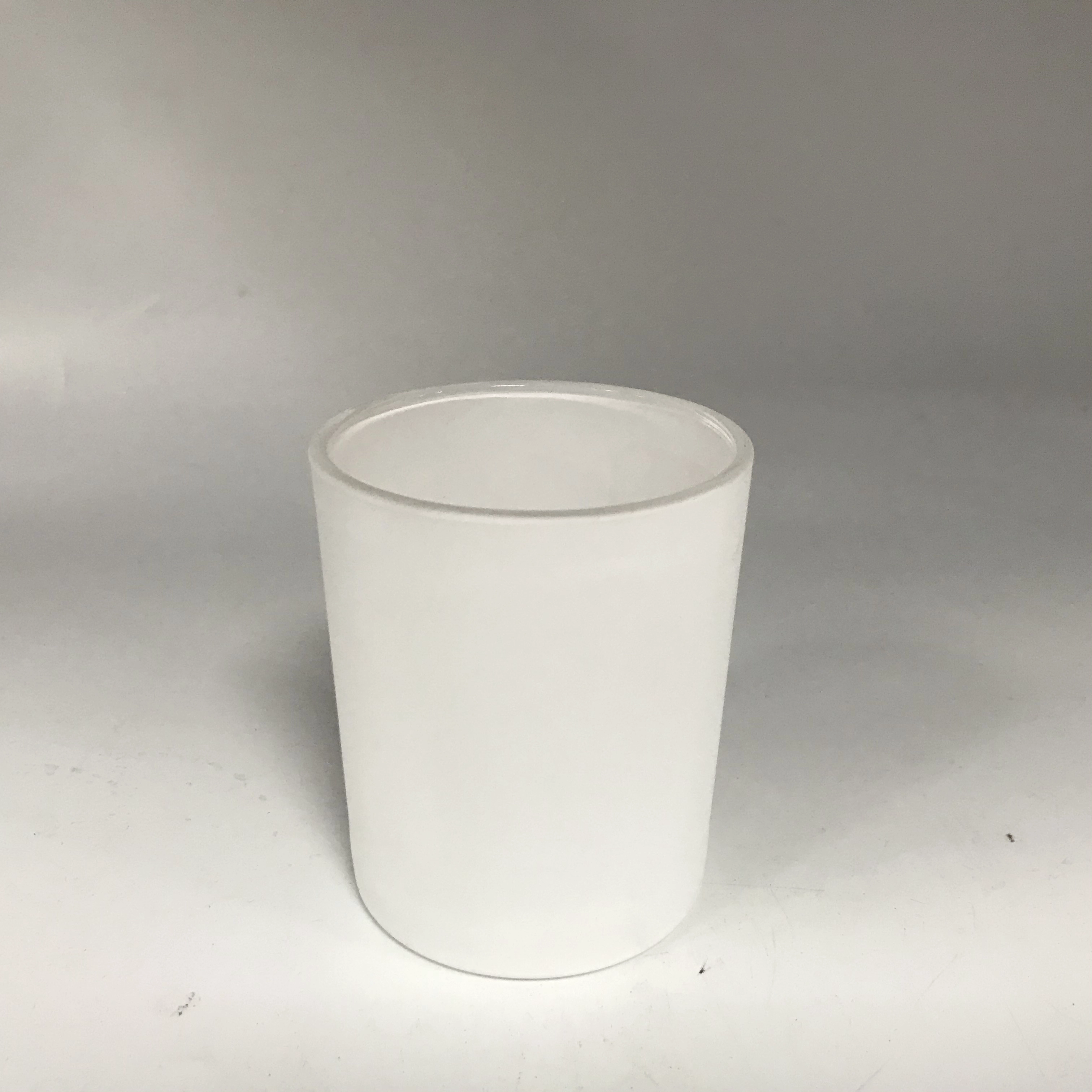 matte white 5oz glass candle jars