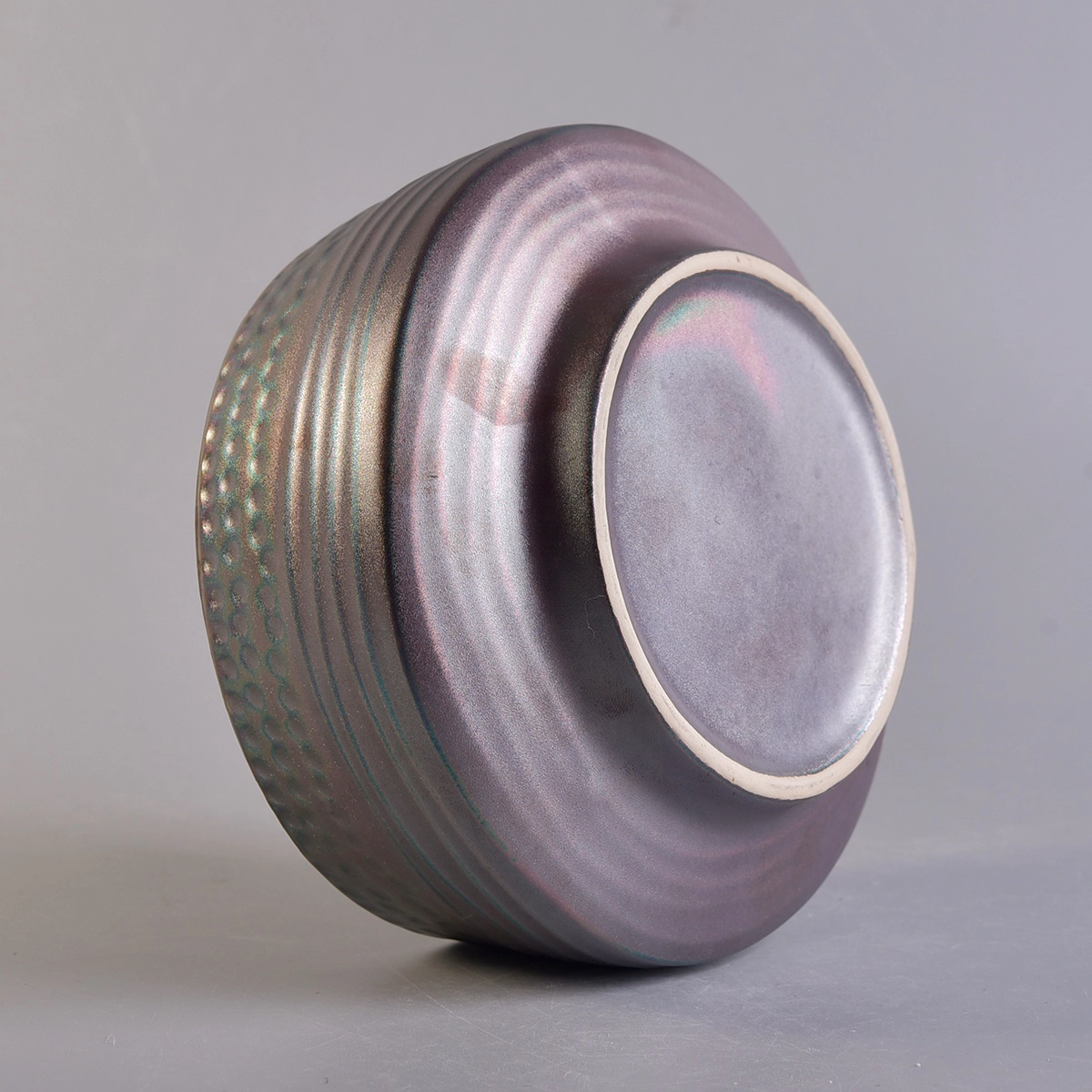 Sunny Custom electroplated ceramic candle containers holder