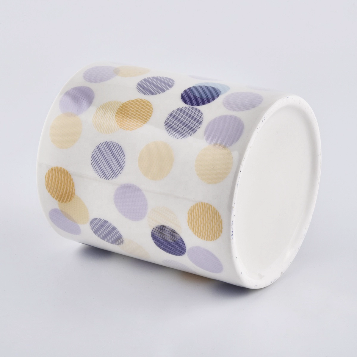 In bulk empty porcelain luxury ceramic holders for candle making