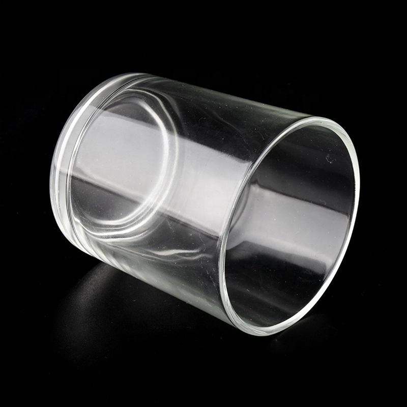 high white glass cylinder shape candle holders