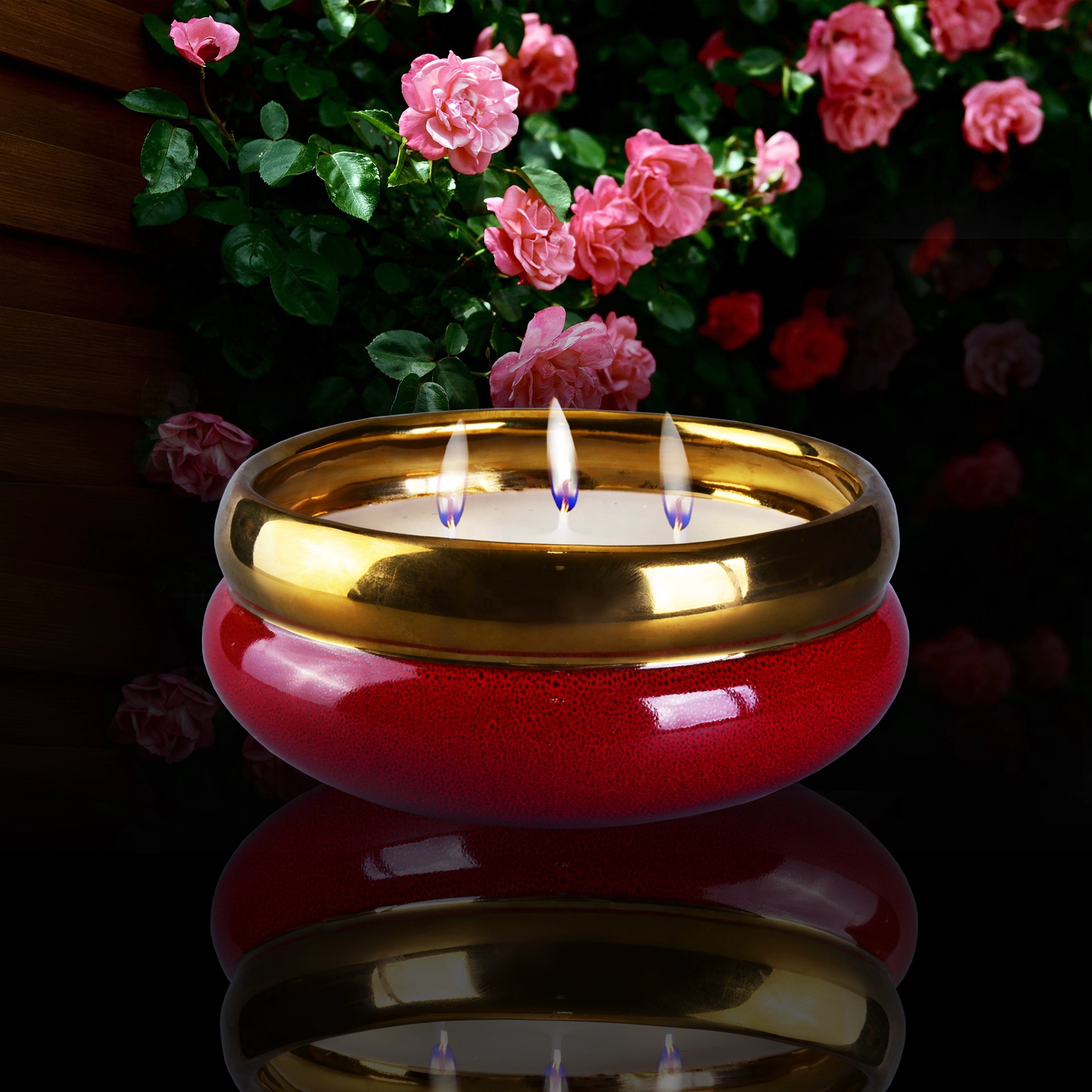 10oz 20oz Wholesales 3 wick luxury ceramic candle jars holders