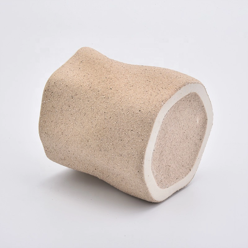Wholesales empty matte ceramic candle jar for candle making 4 oz 6 oz