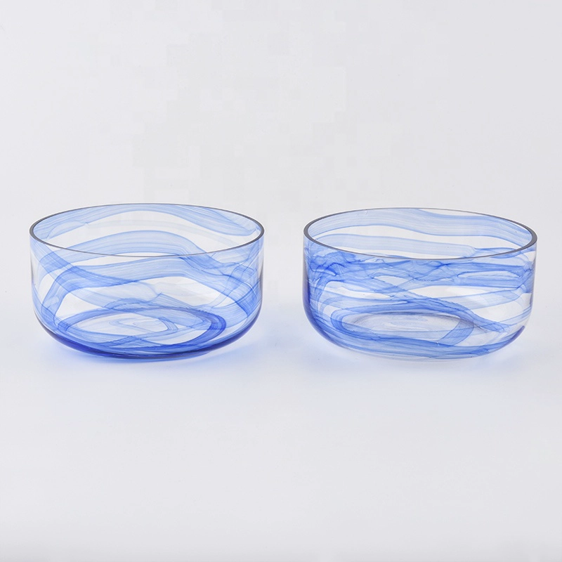 Supplier China clear empty 3 wick scented glass large candle jars