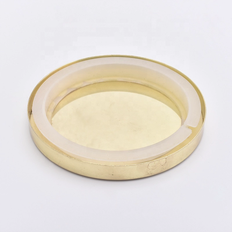 Tin Candle Holder Lids Silver Tin Covers for Jars Wholesales