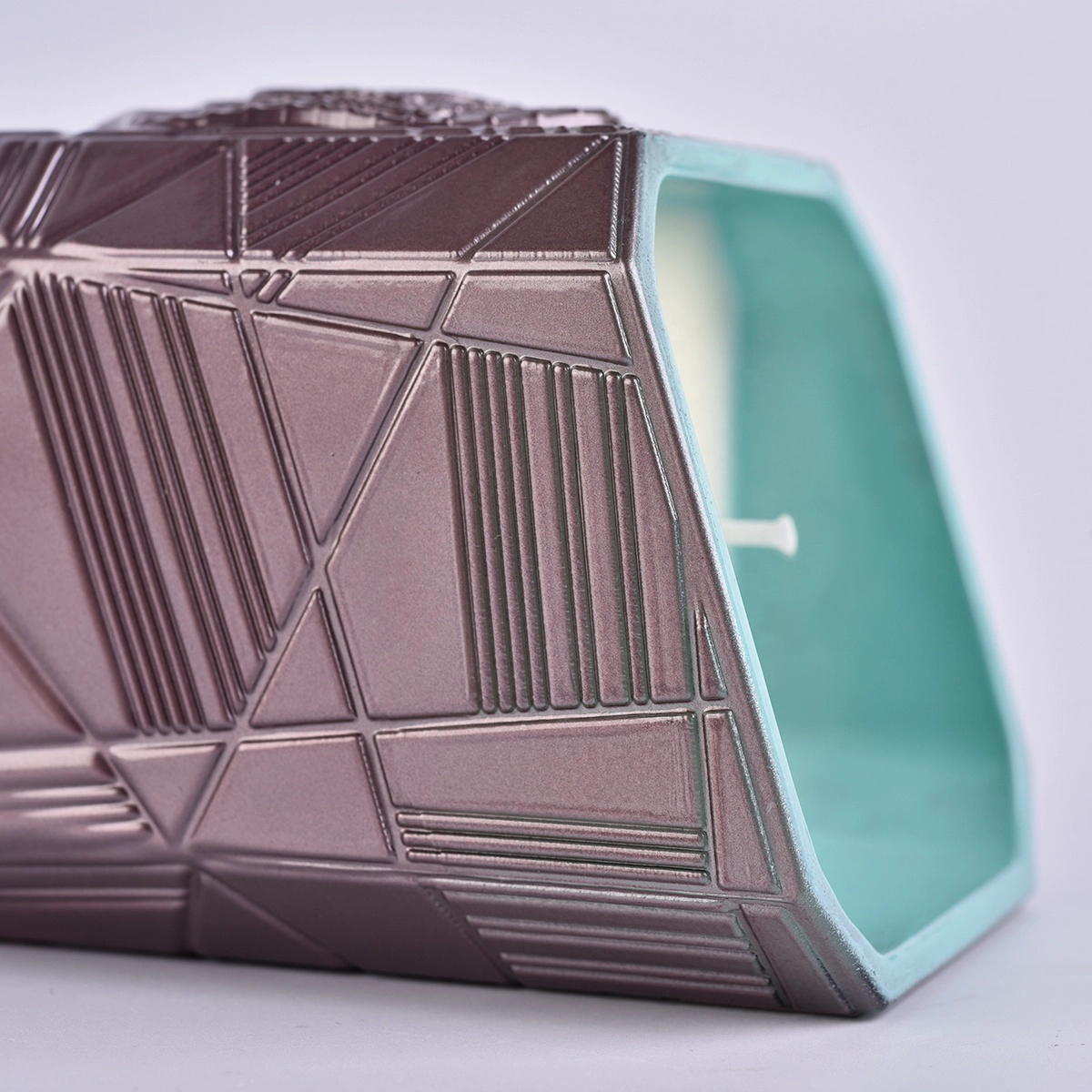 Sunny new design custom square votive Glass candle jar vessels