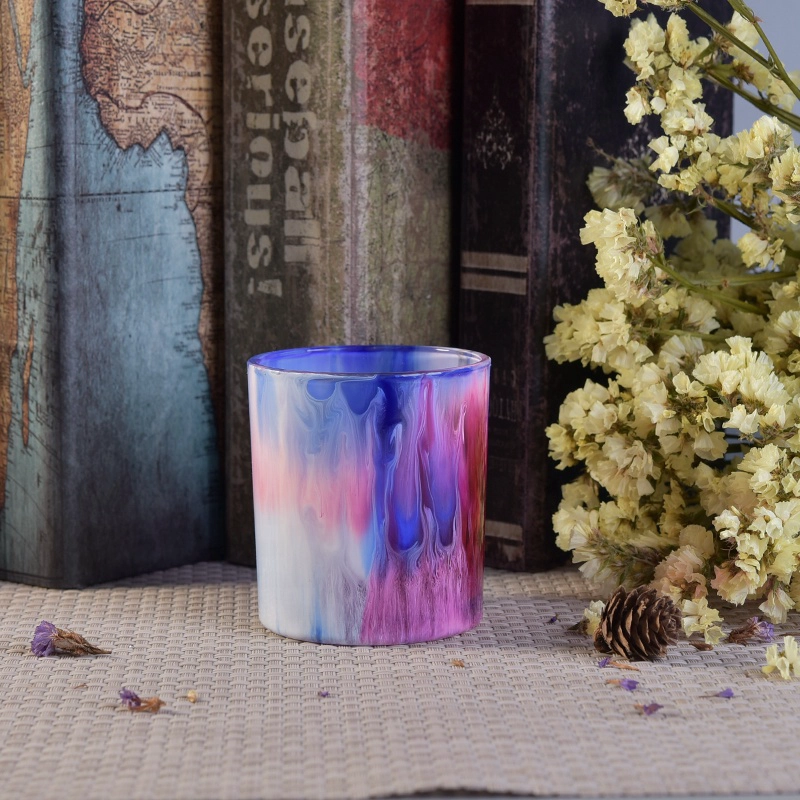 Customized hurricane Glass Candle container votive candle Holder party Decor Supplier