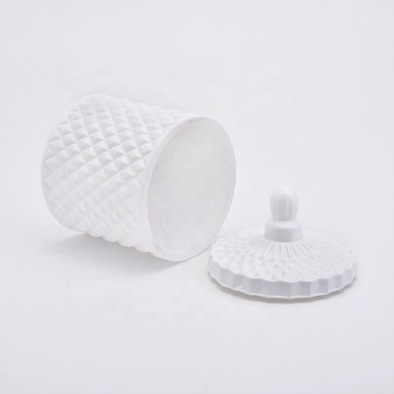 Unique custom votives glass candle holder with lid for wedding decoration