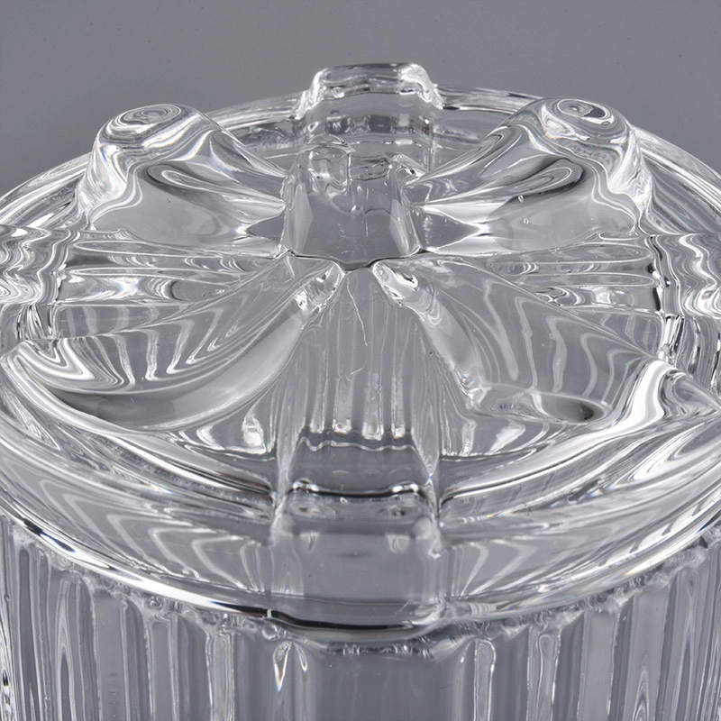 4oz mini glass candle containers with knot lids