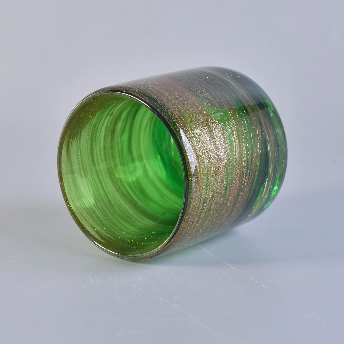 Hot sales luxury custom tealight glass jar for candle making