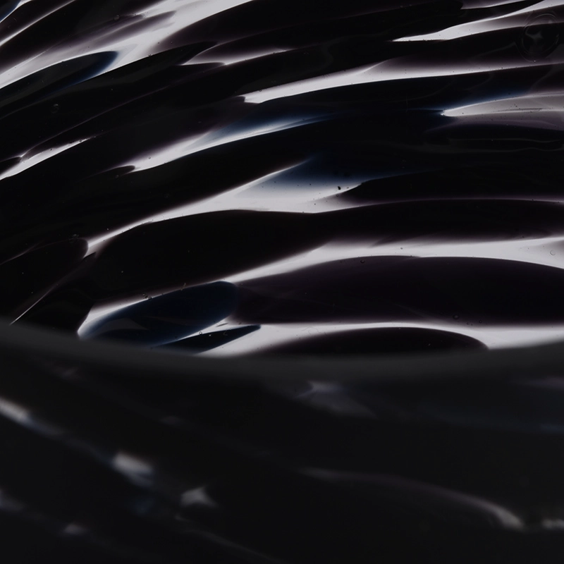 black glass vessels for candles