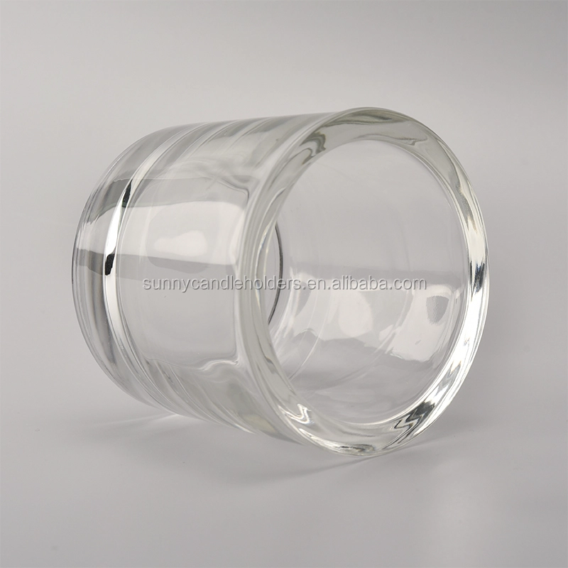 thick wall glass tealight holder, wedding candle holder