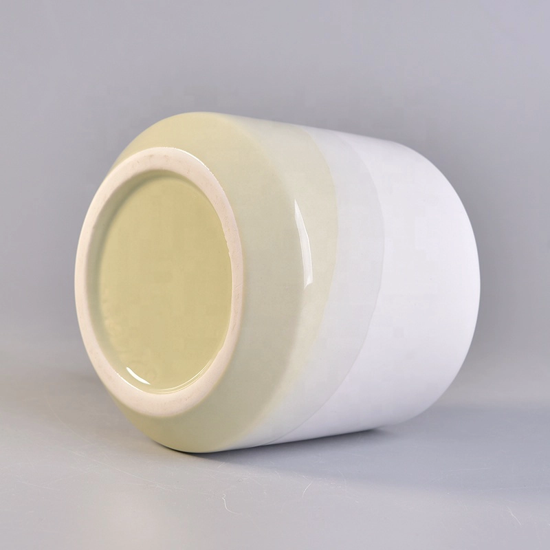 10oz 20oz Suppliers empty candle ceramic vessel with wood lid