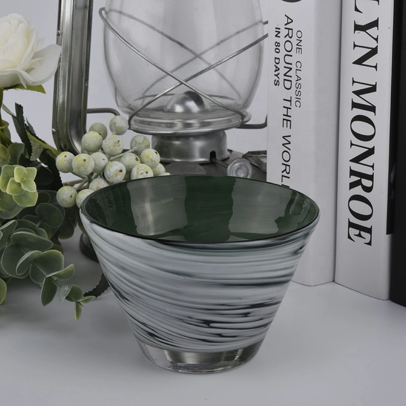 wholesale empty candle jars with cloudy finish