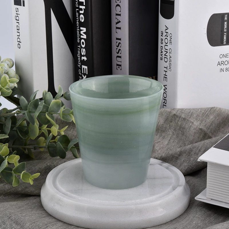 heat resistant jars opal glass for candle filling