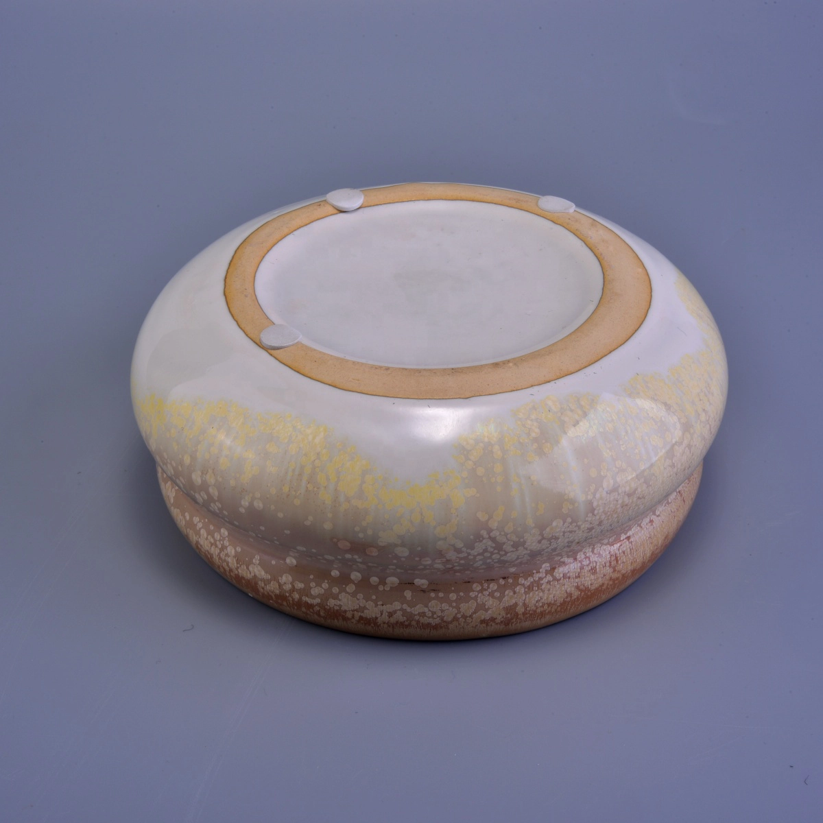 10oz 12oz 14oz Suppliers luxury 3 wick candle ceramic jar containers