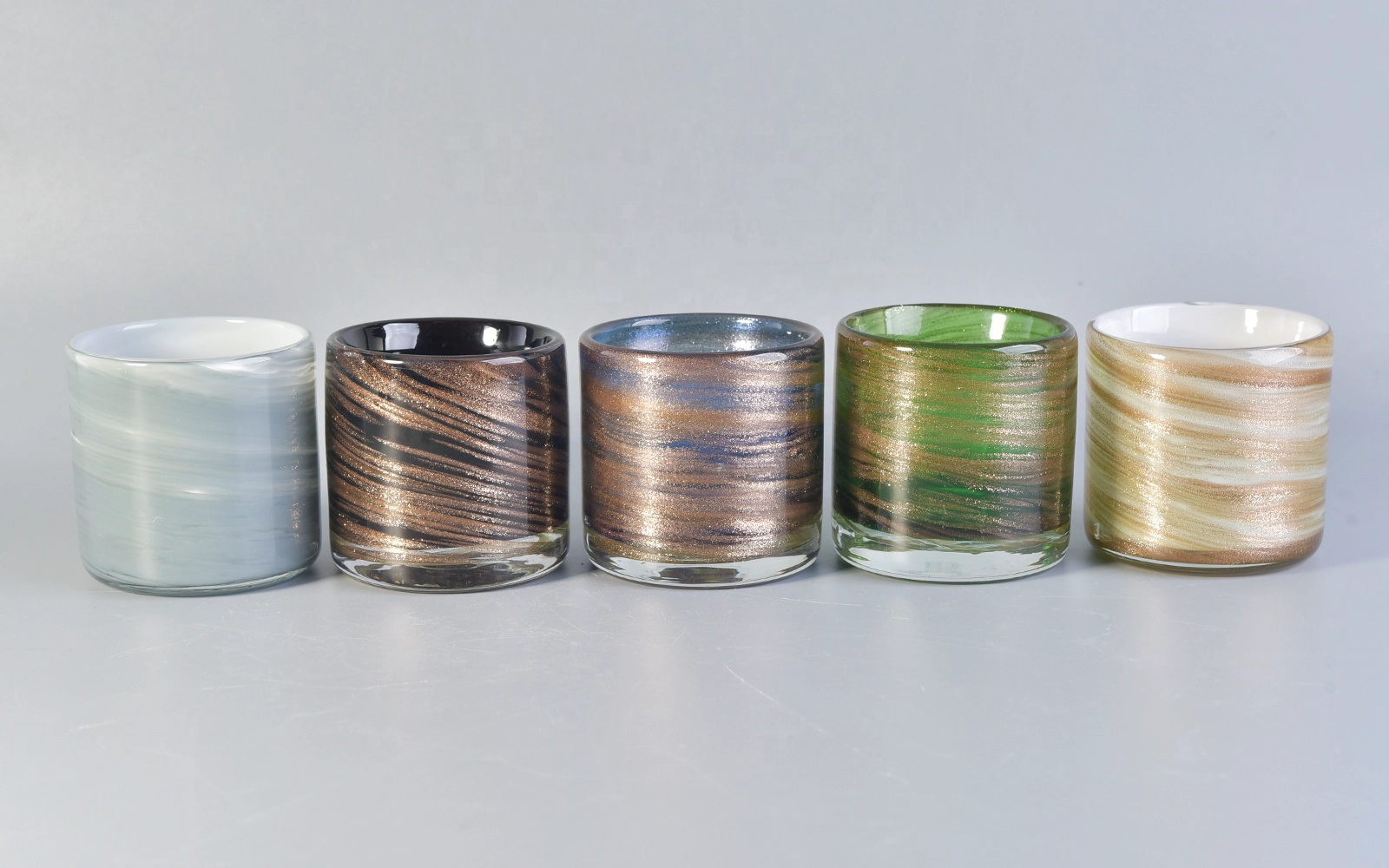 Hot sales luxury custom tealight glass jar for candle making