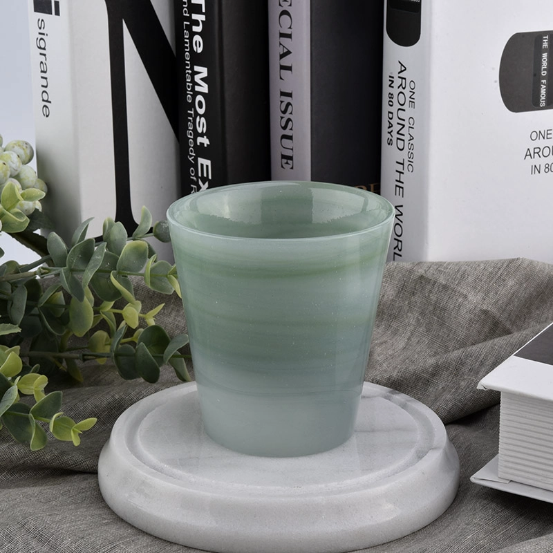 heat resistant jars opal glass for candle filling
