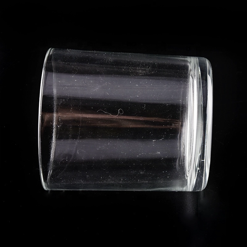 high white glass cylinder shape candle holders