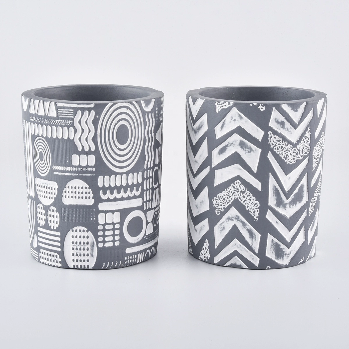 unique cement candle vessels wholesale