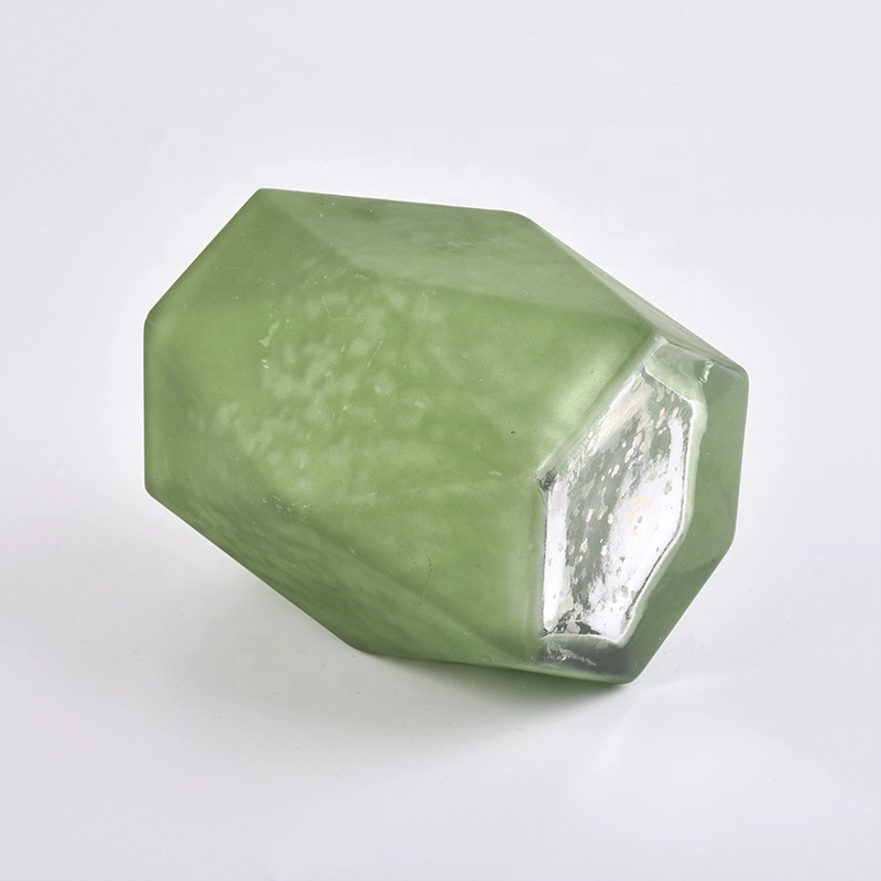 8oz hexagonal glass candle jars wholesale