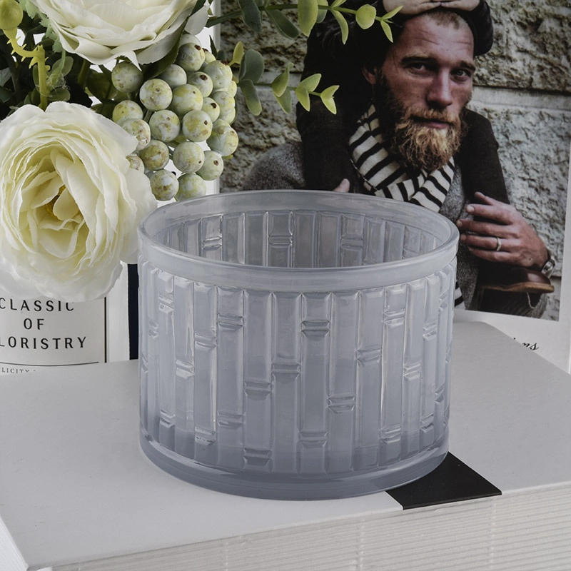 glass jar candle vessel for home decor