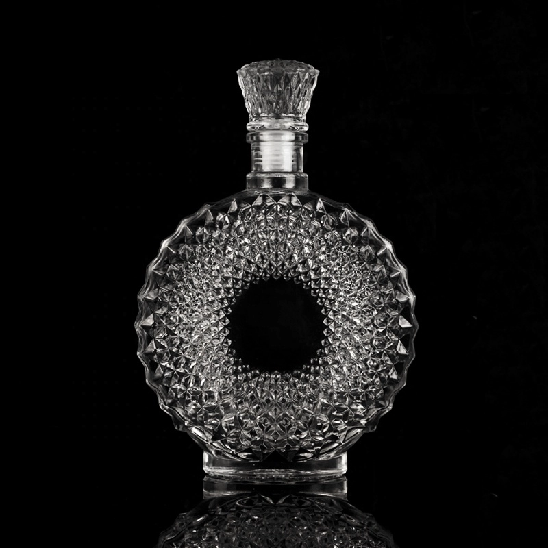 700ml Whisky Glass Bottle with Hollow in Middle Wholesales