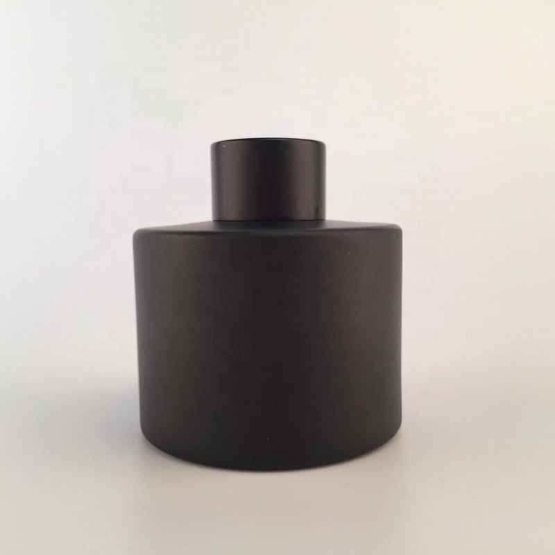 diffuser glass bottle, empty black aroma diffuser bottle