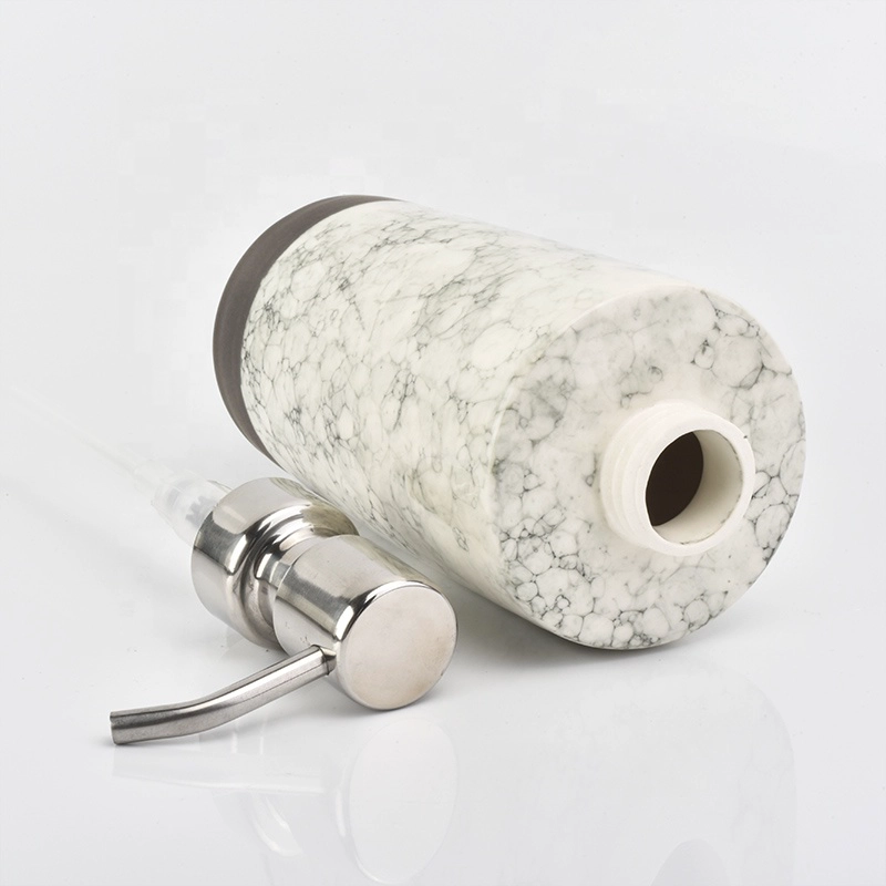 4pcs Mable amenity ceramic bathroom hotel accessories sets lotion dispenser toilet decor in bulk