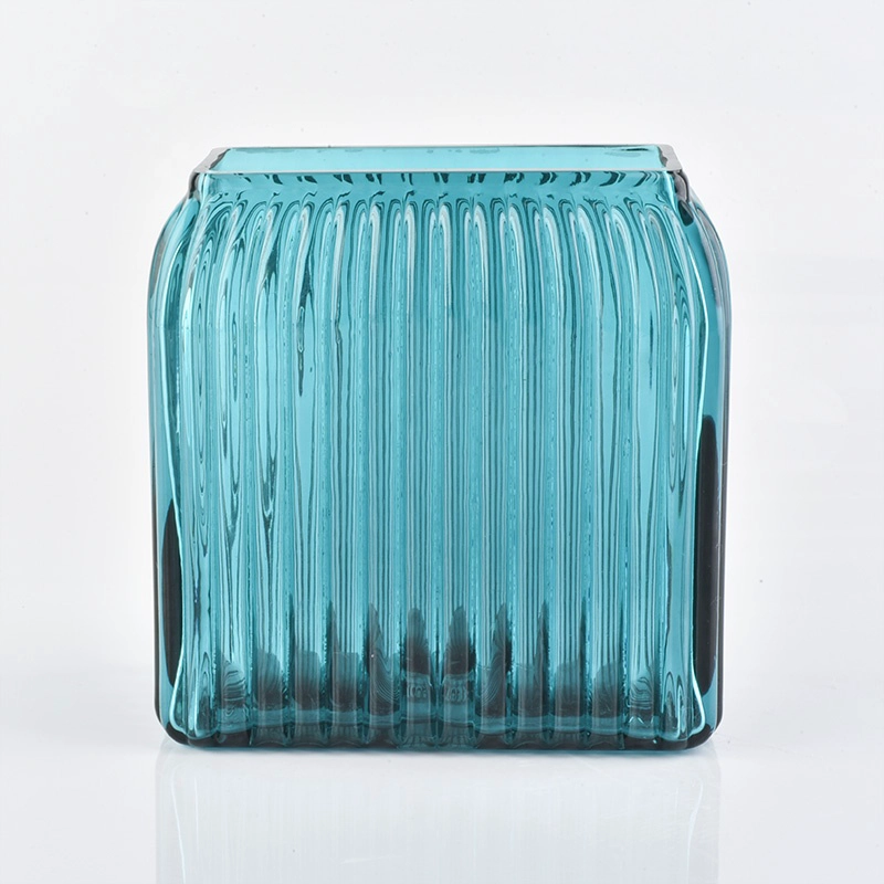 2pcs bathroom accessory sets jewelry blue glass container