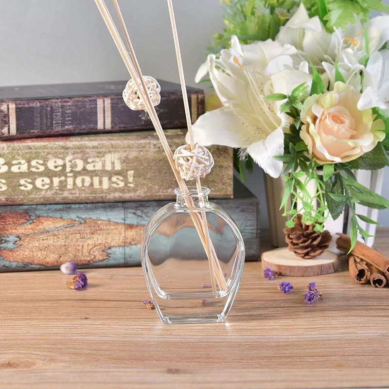 Luxury round glass oil bottle diffuser fragrance aromatherapy double wall home decoration