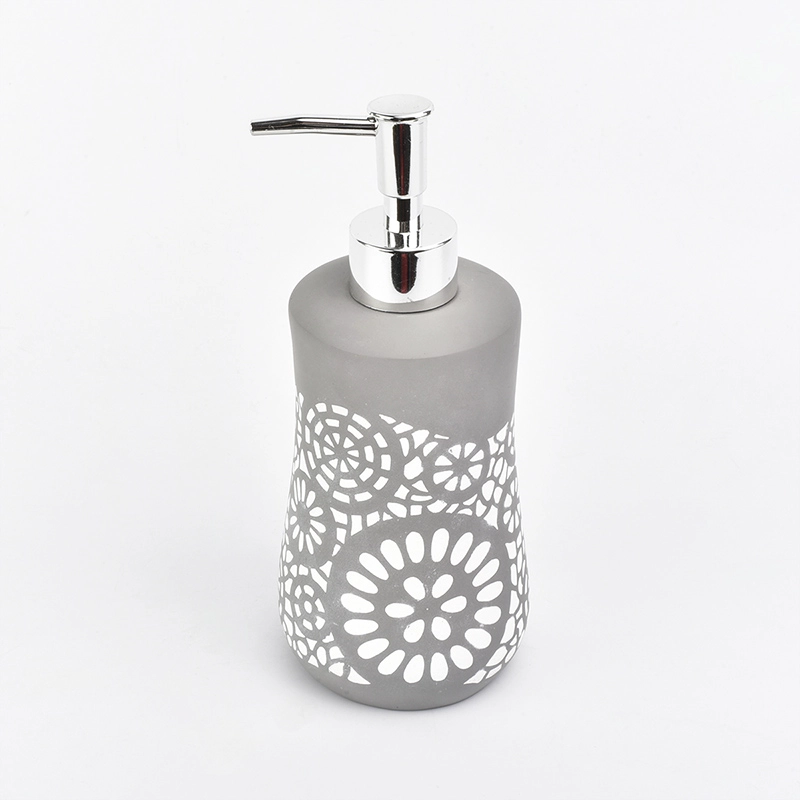 4pcs Luxury flower pattern ceramic porcelain bath shower accessories kits toilet decor wholesales