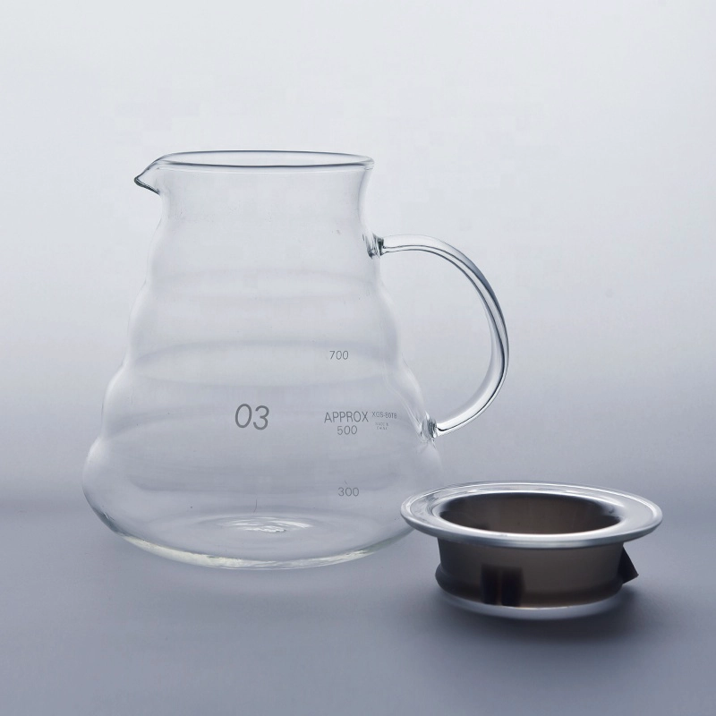 Clear glass pot borosilicate teapot drinkware wholesales