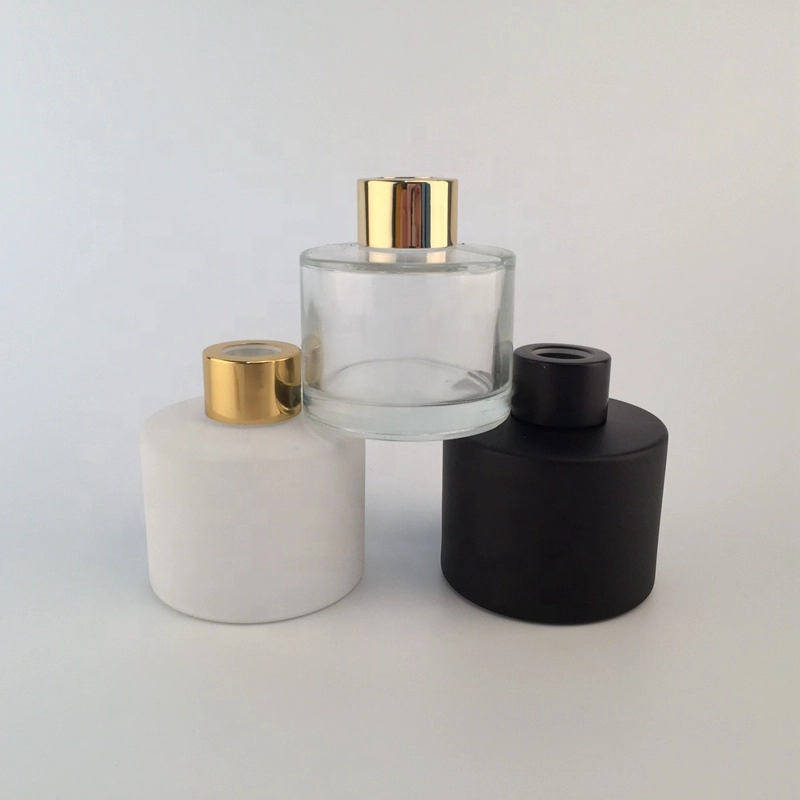 diffuser glass bottle, empty black aroma diffuser bottle