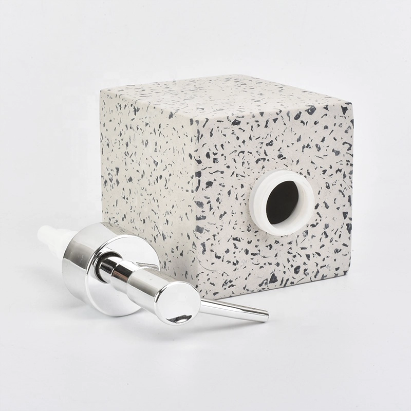 4pcs bathroom accessory sets concrete container marble varnish