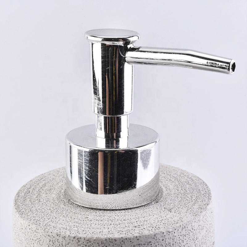Luxury 4pcs white luxury cement soap dish bathroom accessories set