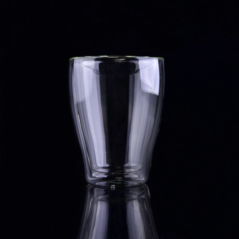 11oz Borosilicate Glass Double Wall Tea Cup No Handles Wholesales