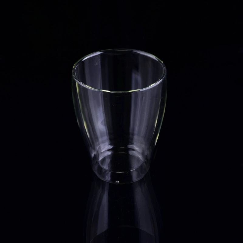 11oz Borosilicate Glass Double Wall Tea Cup No Handles Wholesales