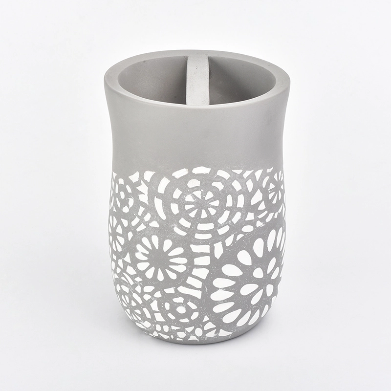 4pcs Luxury flower pattern ceramic porcelain bath shower accessories kits toilet decor wholesales