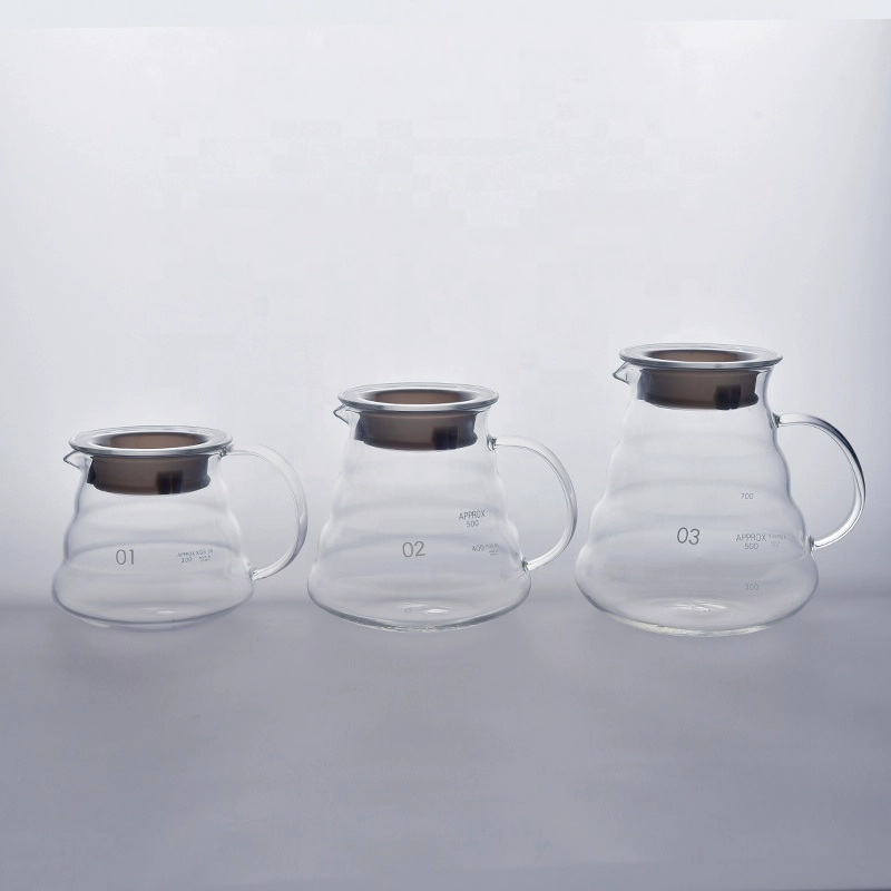 Clear glass pot borosilicate teapot drinkware wholesales